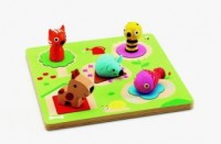 Puzzle drewniane układanka - zdjęcie zabawki, gry