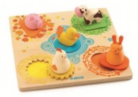 Zwierzątka z farmy (puzzle drewniane, - zdjęcie zabawki, gry