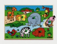 Zwierzęta egzotyczne (puzzle drewniane - zdjęcie zabawki, gry
