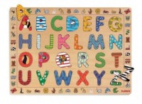 Drewniany alfabet - zdjęcie zabawki, gry