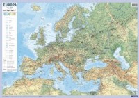 Europa mapa fizyczno-polityczna - okładka książki