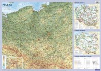 Polska mapa ścienna - okładka książki
