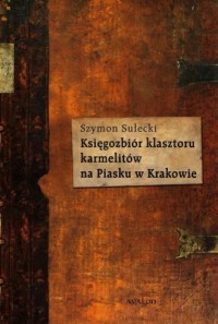 Księgozbiór klasztoru karmelitów - okładka książki