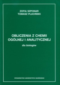 Obliczenia z chemii ogólnej i analitycznej - okładka książki