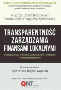 Transparentność zarządzania finansami - okładka książki
