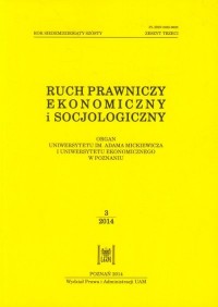 Ruch prawniczy ekonomiczny i socjologiczny - okładka książki
