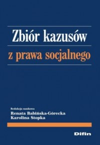 Zbiór kazusów z prawa socjalnego - okładka książki