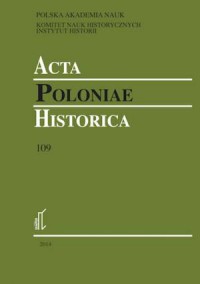 Acta Poloniae Historica. Vol. 109 - okładka książki