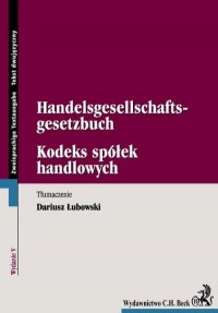 Kodeks spółek handlowych. Handelsgesellschafts-gesetzbuch - okładka książki