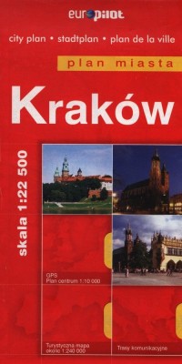 Kraków plan miasta (skala 1:22 - okładka książki