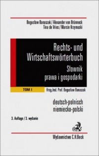 Rechts und wirtschaftsworterbuch. - okładka podręcznika