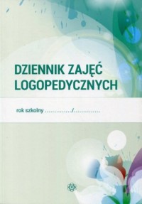 Dziennik zajęć logopedycznych - okładka książki