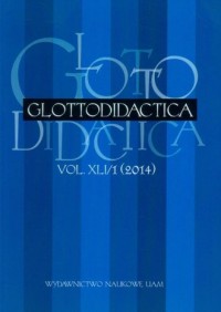 Glottodidactica vol. XLI/1 (2014) - okładka książki