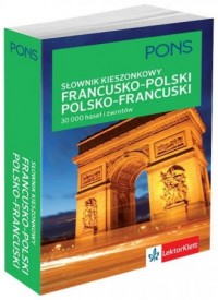 Kieszonkowy słownik francusko-polski, - okładka podręcznika