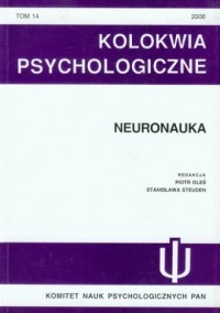 Kolokwia Psychologiczne nr 14/2006. - okładka książki