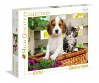 Pies i Kot (puzzle 1000-elem.) - zdjęcie zabawki, gry
