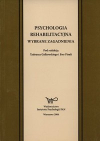Psychologia rehabilitacyjna. Wybrane - okładka książki
