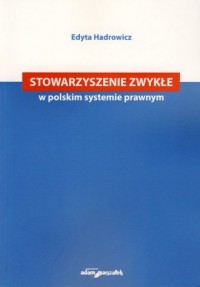 Stowarzyszenie zwykłe w polskim - okładka książki