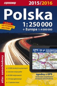 Polska. Atlas samochodowy (skala - okładka książki