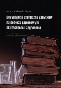 Dezynfekcja chemiczna zabytków - okładka książki