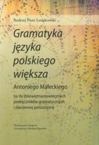 Gramatyka języka polskiego większa - okładka książki