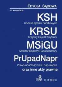 Kodeks spółek handlowych. Krajowy - okładka książki