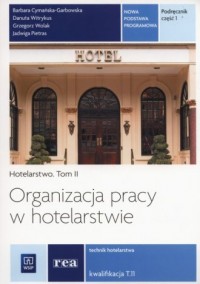 Organizacja pracy w hotelarstwie. - okładka podręcznika
