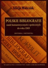 Polskie bibliografie nauk humanistycznych - okładka książki