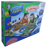 Plaża (puzzle dwustronne do malowania, - zdjęcie zabawki, gry