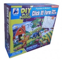 Farma (puzzle dwustronne do malowania, - zdjęcie zabawki, gry