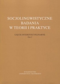 Socjolingwistyczne badania w teorii - okładka książki