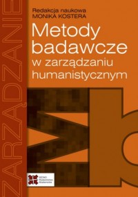 Metody badawcze w zarządzaniu humanistycznym. - okładka książki