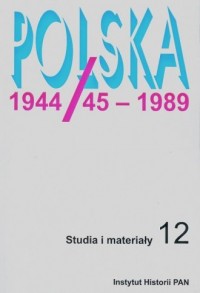 Polska 1944/45 - 1989. Studia i - okładka książki