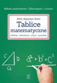 Tablice matematyczne - okładka podręcznika