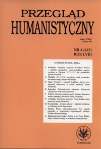 Przegląd Humanistyczny 4/2014 - okładka książki