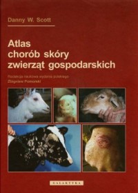 Atlas chorób skóry zwierząt gospodarskich - okładka książki