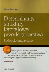 Determinanty struktury kapitałowej - okładka książki