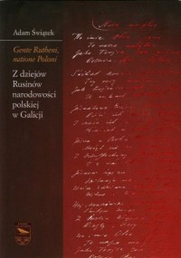 Gente Rutheni, natione Poloni. - okładka książki