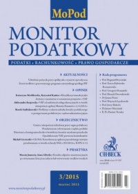 Monitor Podatkowy 3/2015 - okładka książki