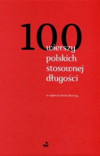 100 wierszy polskich stosownej - okładka książki