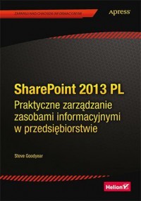 SharePoint 2013 PL. Praktyczne - okładka książki
