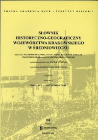 Słownik historyczno-geograficzny - okładka książki