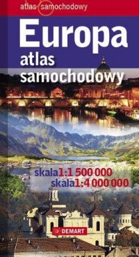 Europa atlas samochodowy (skala - okładka książki