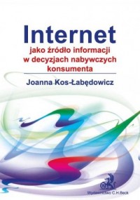 Internet jako źródło informacji - okładka książki