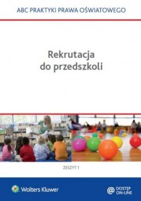 Rekrutacja do przedszkoli - okładka książki