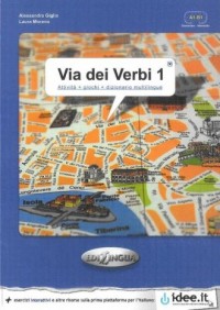 Via dei Verbi 1. Książka z kluczem - okładka podręcznika
