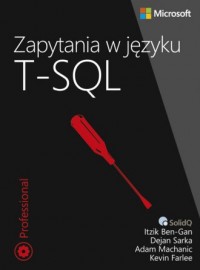 Zapytania w języku T-SQL w Microsoft - okładka książki