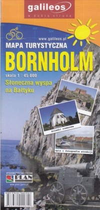 Bornholm mapa (skala 1:45 000) - okładka książki