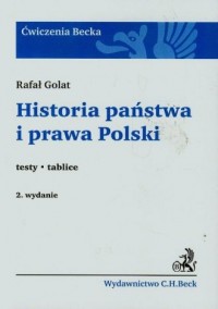 Historia państwa i prawa Polski. - okładka książki