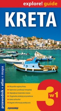 Kreta 3 w 1. Przewodnik + atlas - okładka książki